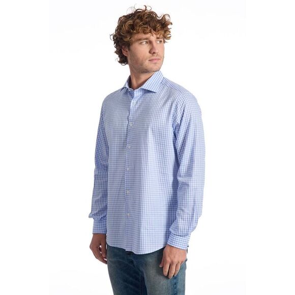 Baldinini Trend Light Blue Cotton Men's Shirt - Picture 2 of 3